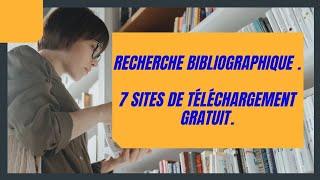 Recherche Bibliographique - 7 Sites Web pour télécharger les livres et articles