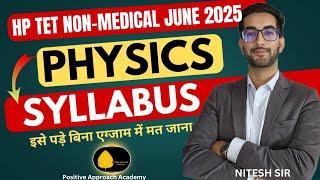 Physics Syllabus for HP TET NON-MEDICAL | All Important Units By Nitesh sir