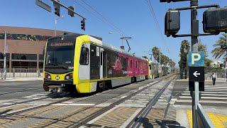 LA Metro E Line Light Rail Trains @ Expo/Crenshaw (7/19/24)