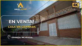 ESPECIAL: Casa en venta en Granada Nicaragua con 3H y 2B | Bienes Raices Granada #22531