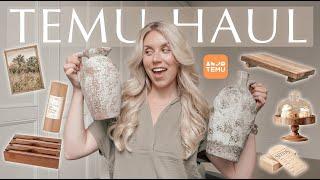 HUGE TEMU HAUL 2024  what I got vs what I ordered! aesthetic home decor storage solutions & MORE!