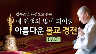 내 인생의 빛이 되어줄 아름다운 불교 경전 / 정목스님 음성으로 듣는 경전 낭송/ 5시간 연속 듣기