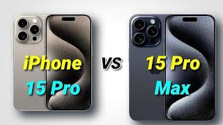 iPhone 15 Pro vs iPhone 15 Pro Max Specs Compared!