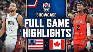 CANADA vs USA | USAB SHOWCASE | FULL GAME HIGHLIGHTS | July 10, 2024