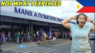 RWANDAN GIRL FIRST IMPRESSION ON LOCAL AIRLINE AND DOMESTIC AIRPORT IN PHILIPPINES .