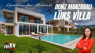 Kuşadası'nın Yeni Merkezinde Deniz Manzaralı Lüks Villa I Kuşadası Satılık Villa