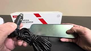 Review of Jansite Stream Media Rearview Mirror