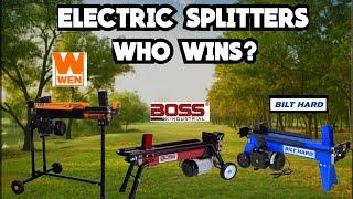 Top 3 Electric Log Splitters: WEN vs BILT HARD vs Boss Industrial: Reviewed for Home & Cabin Use!