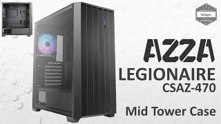 AZZA LEGIONAIRE - PC Gamer RGB Case - Gaming Case - AZZA CSAZ-470 - ATX Mid Tower Case - Unboxing