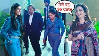 Radhika Merchant and Mukesh Ambani Leave Together After Ambani School Annual Day 2024