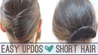 Easy updos for short hair