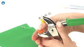 How to use Dritz Snap Fastener Pliers