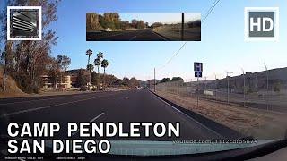 Driving through Camp Pendleton, San Diego, California