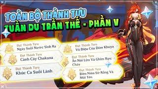 Toàn bộ thành tựu Tuần Du Trần Thế - Phần V | Genshin Impact 5.3