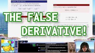 Brazil Olympiad 2015/3: the FALSE DERIVATIVE construction problem!