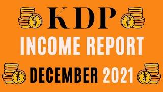 My KDP Income Report For December 2021:  Amazon KDP Low & No Content Book Publishing