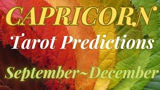 CAPRICORN Tarot~4 Month Predictions~ September—December 2024️