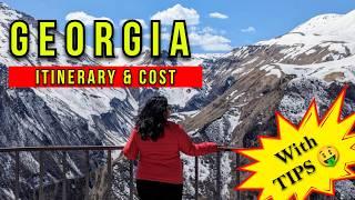 GEORGIA ITINERARY & COST | Day wise Plan on MAP | 7/10 Days | India to Georgia Travel Guide 2024