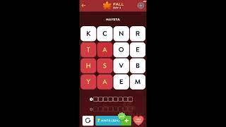 WordBrain 2 Fall Event Day 3 September 30 2023 Answers, Solutions and Walkthrough