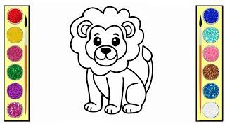 How to Draw a Lion | Lion Drawing for Kids 