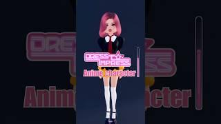 Anime Characters in Dress To Impress #dresstoimpress #dti #roblox #trending #dresstoimpressroblox