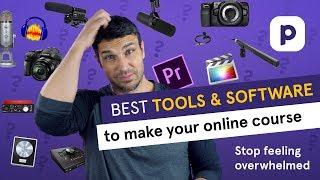 Best TOOLS AND SOFTWARE to make an online course (2021 recommendations) 