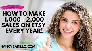 1000 Etsy Sales | Increase Etsy Sales 2019 | Etsy Marketing | Nancy Badillo