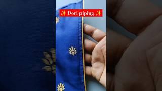How to make dori piping  #sewingtipsandtricks #sewinghacks #pipingstitching #diysewing