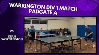 Neil Myatt vs Dean Worthington | Warrington Div 1 League Match | 6/3/25 |