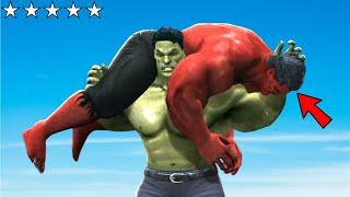 RED Hulk Vs BLUE Hulk AND Destroys LOS SANTOS In GTA 5 - Epic Battle