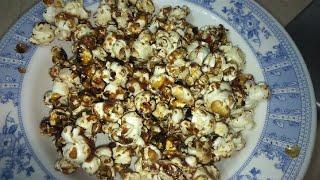 بلکل بازار جیسے پاپ کارن بغیر مشین کہ5منٹ میں گھر پر بنائیں| How to make caramel popcorn At home