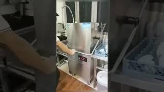 commercial hood type dishwasher