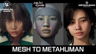 메시 투 메타휴먼 오징어게임 강새벽 (Mesh To Metahuman Squid Game Kang Sae‑byeok)