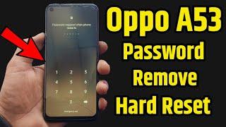 Oppo A53 Pattern Password Unlock Without Data loss | oppo a53 password unlock | oppo a53 pattern