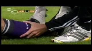 Marcin Wasilewski horrible broken leg by Axel Witsel - Anderlecht vs. Standard