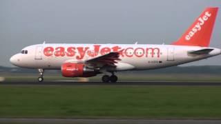 G-EZFK | EasyJet Airbus A319 Takeoff Amsterdam Runway 36L | 23 July 2013