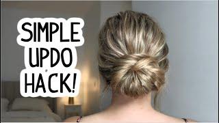 EASY UPDO HACK FOR BEGINNERS! SHORT, MEDIUM, & LONG HAIRSTYLE| WEDDING GUEST HAIRSTYLE | SUMMER HAIR