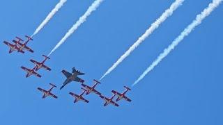 Canada Day 2024 Parade In the Sky #canadaday2024 #rcaf100 #paradeinthesky #flyby #cf18 #f35 #ottawa