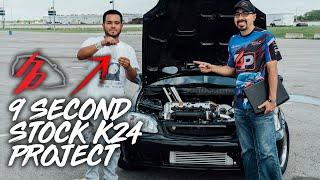 600HP Stock K24 EK Going For The 9 Second Pass!