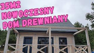 Drewniany domek 35m2 letniskowy - całoroczny - rekreacyjny MDD Domy Drewniane