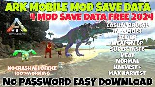 ARK MOBILE SAVE DATA | CASUAL BRUTAL | INF AMBER | BP | FREE GIFT | NORMAL & MAX HARVEST ETC...